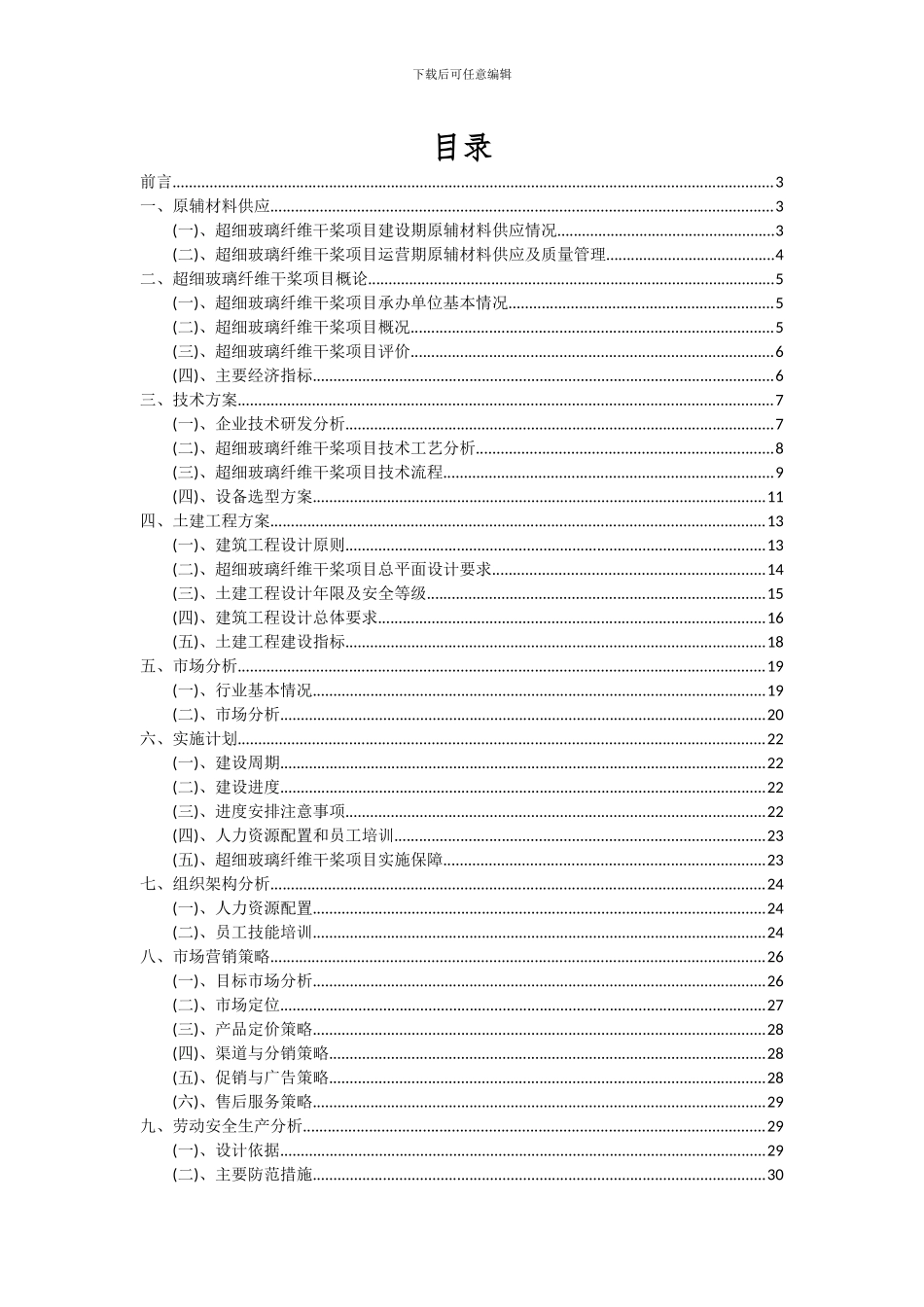 2024年超细玻璃纤维干桨项目可行性研究报告_第2页