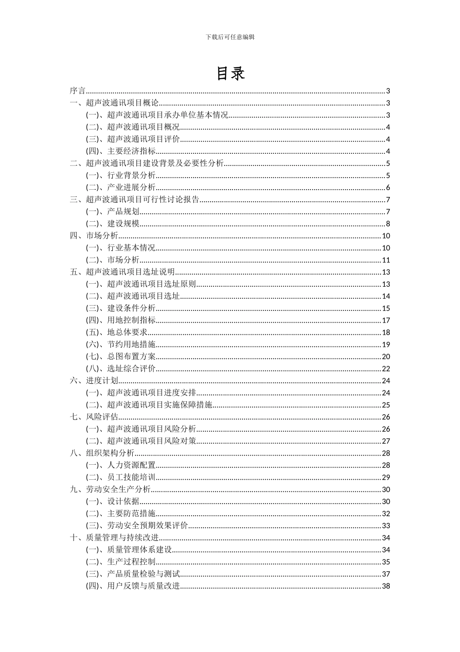 2024年超声波通讯项目可行性研究报告_第2页