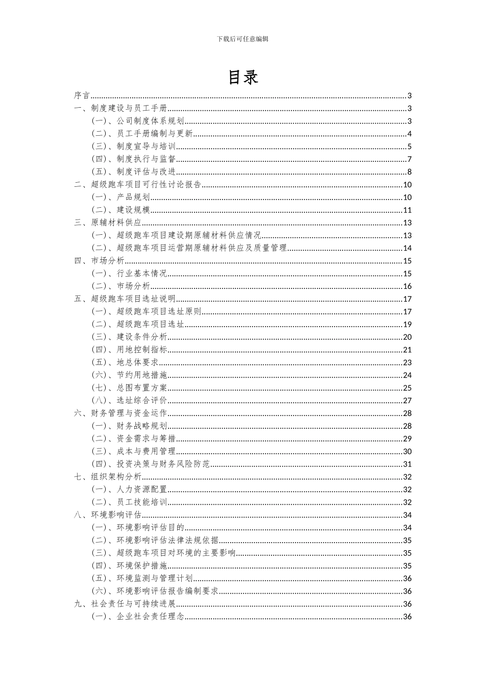 2024年超级跑车项目可行性分析报告_第2页