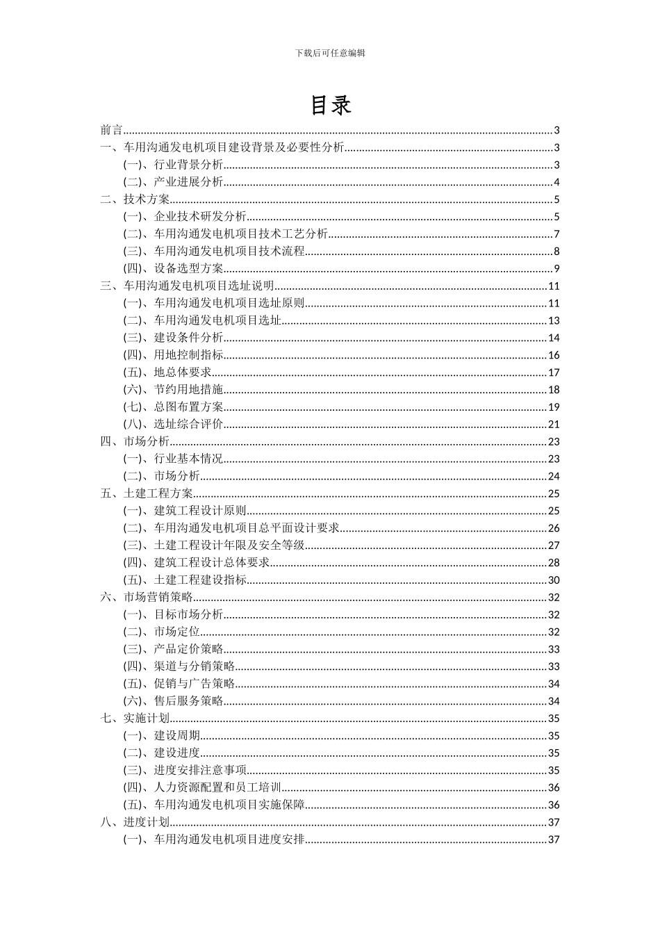 2024年车用交流发电机项目投资分析及可行性报告_第2页