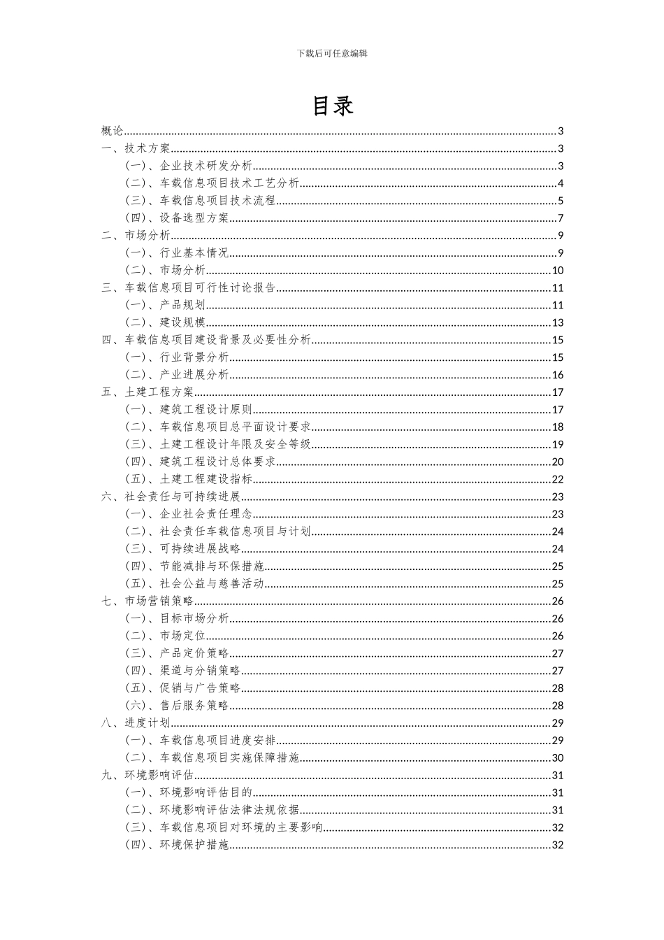 2024年车载信息项目可行性研究报告_第2页