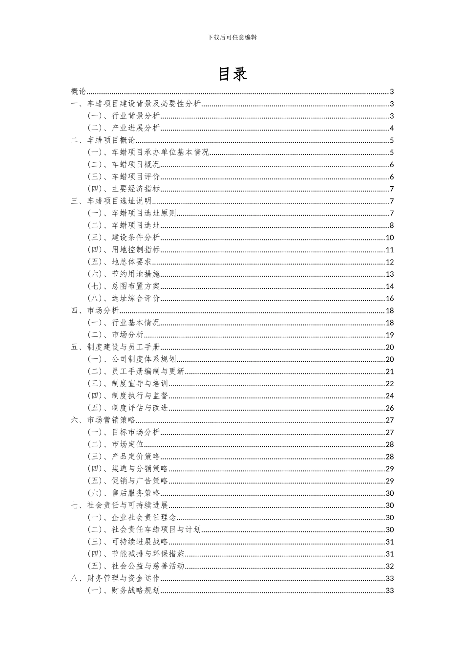 2024年车蜡项目投资分析及可行性报告_第2页