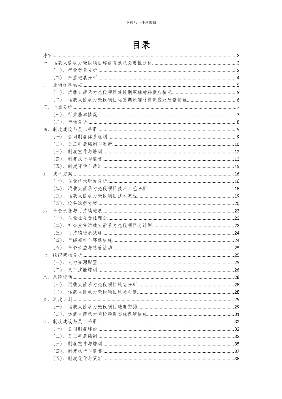 2024年运载火箭承力壳段项目可行性研究报告_第2页