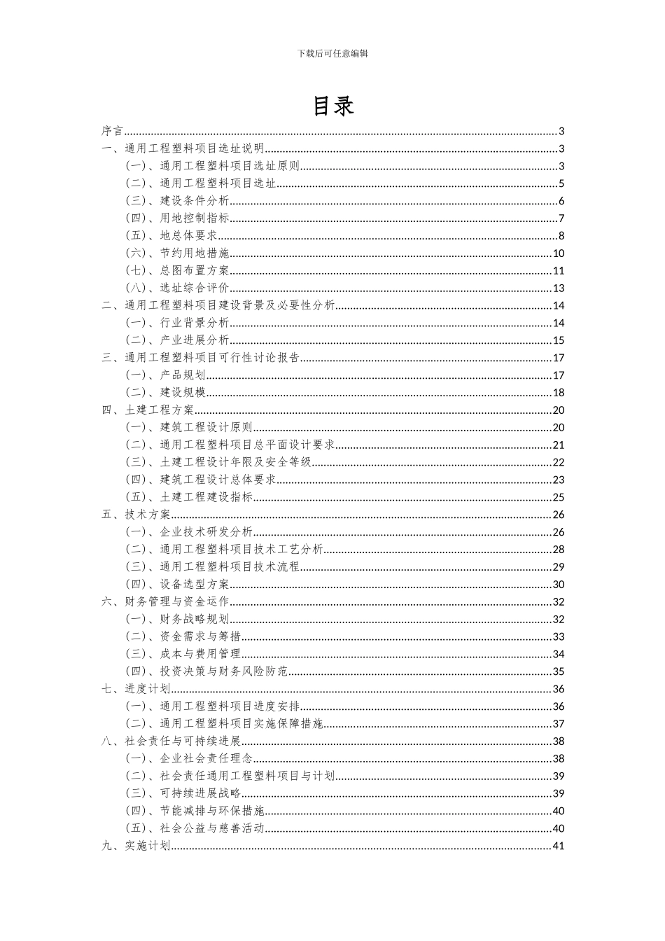 2024年通用工程塑料项目投资分析及可行性报告_第2页