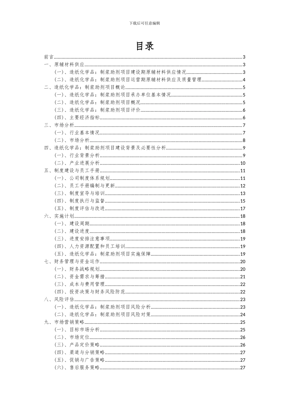 2024年造纸化学品：制浆助剂项目可行性研究报告_第2页