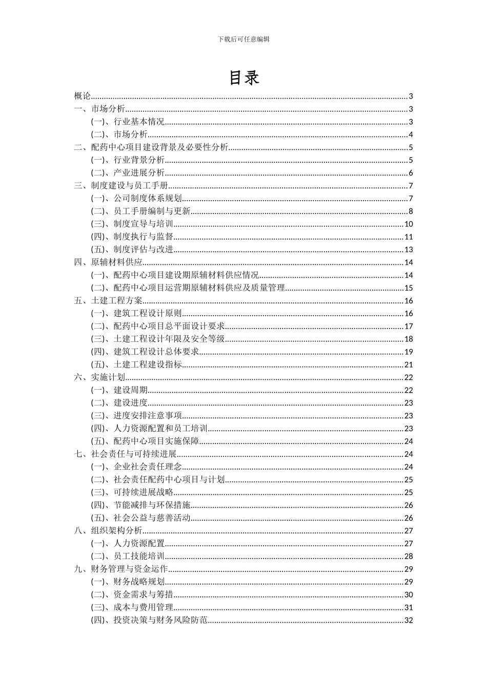 2024年配药中心项目可行性分析报告_第2页