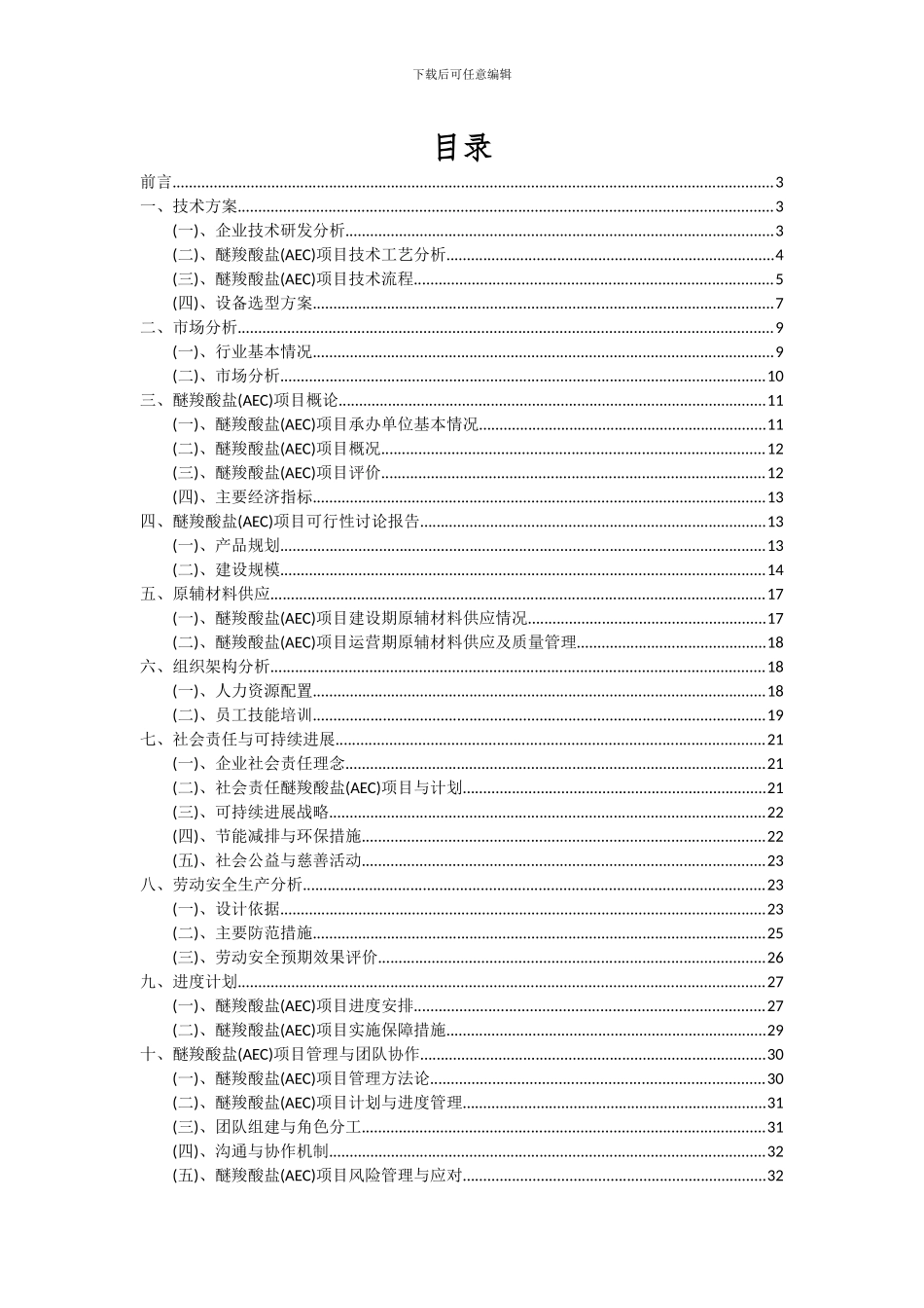 2024年醚羧酸盐(AEC)项目可行性研究报告_第2页