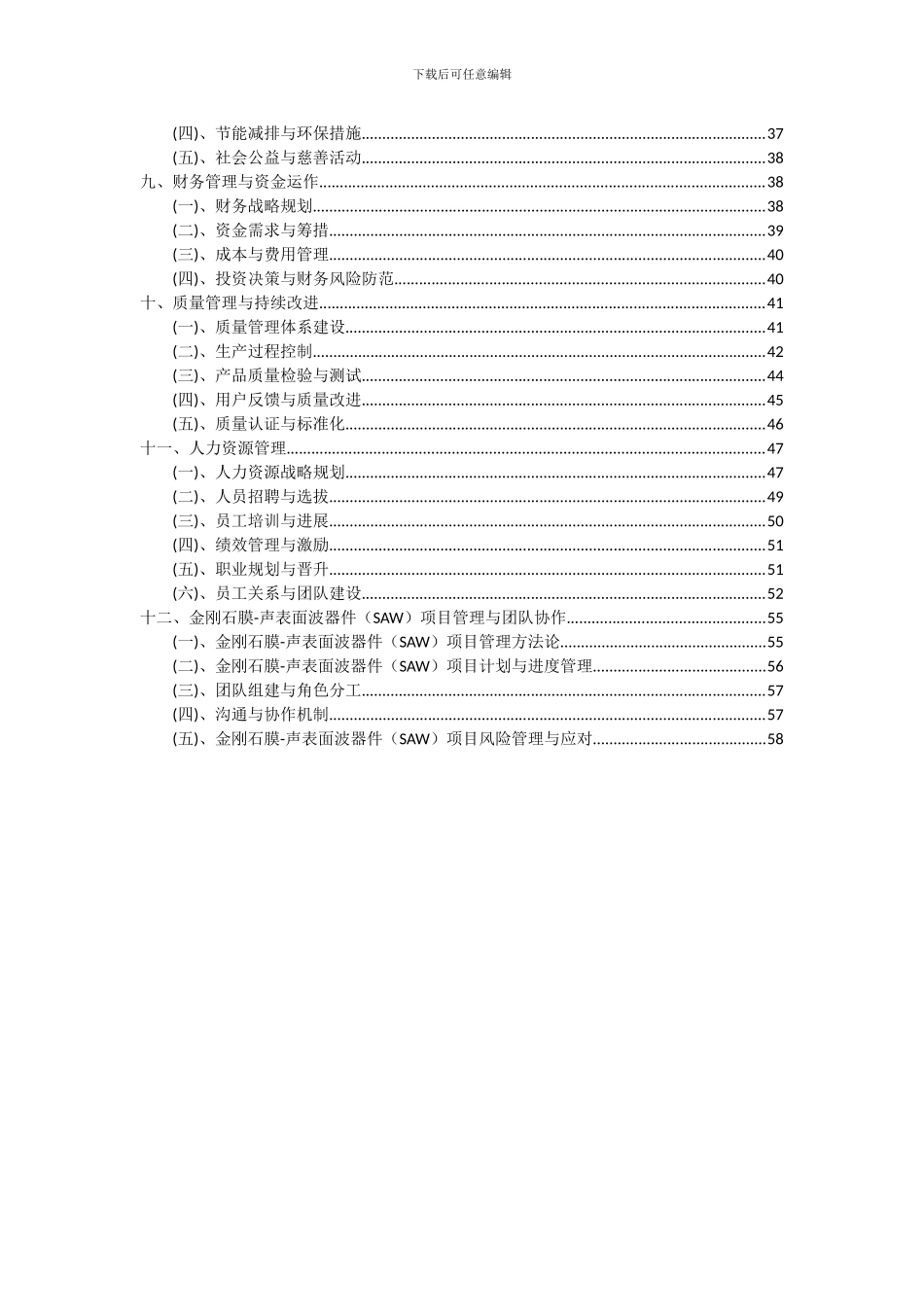 2024年金刚石膜-声表面波器件(SAW)项目可行性研究报告_第3页
