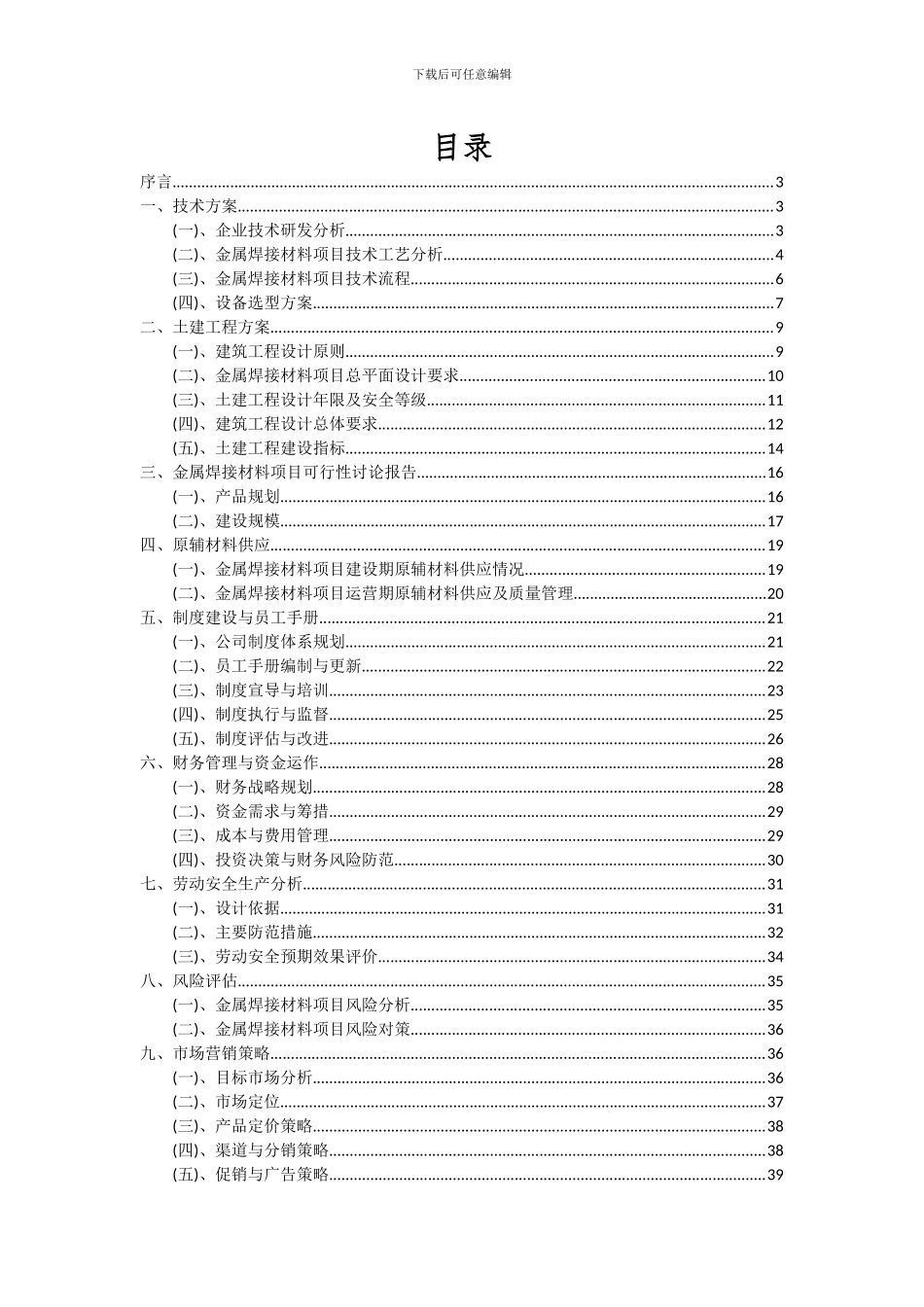 2024年金属焊接材料项目可行性研究报告_第2页