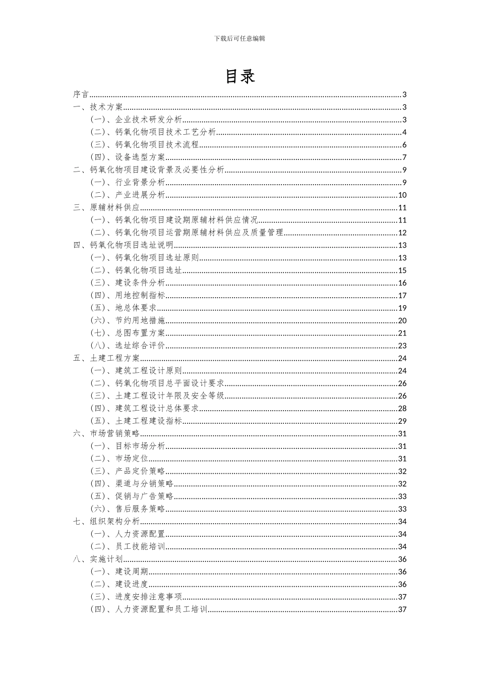 2024年钙氧化物项目深度研究分析报告_第2页