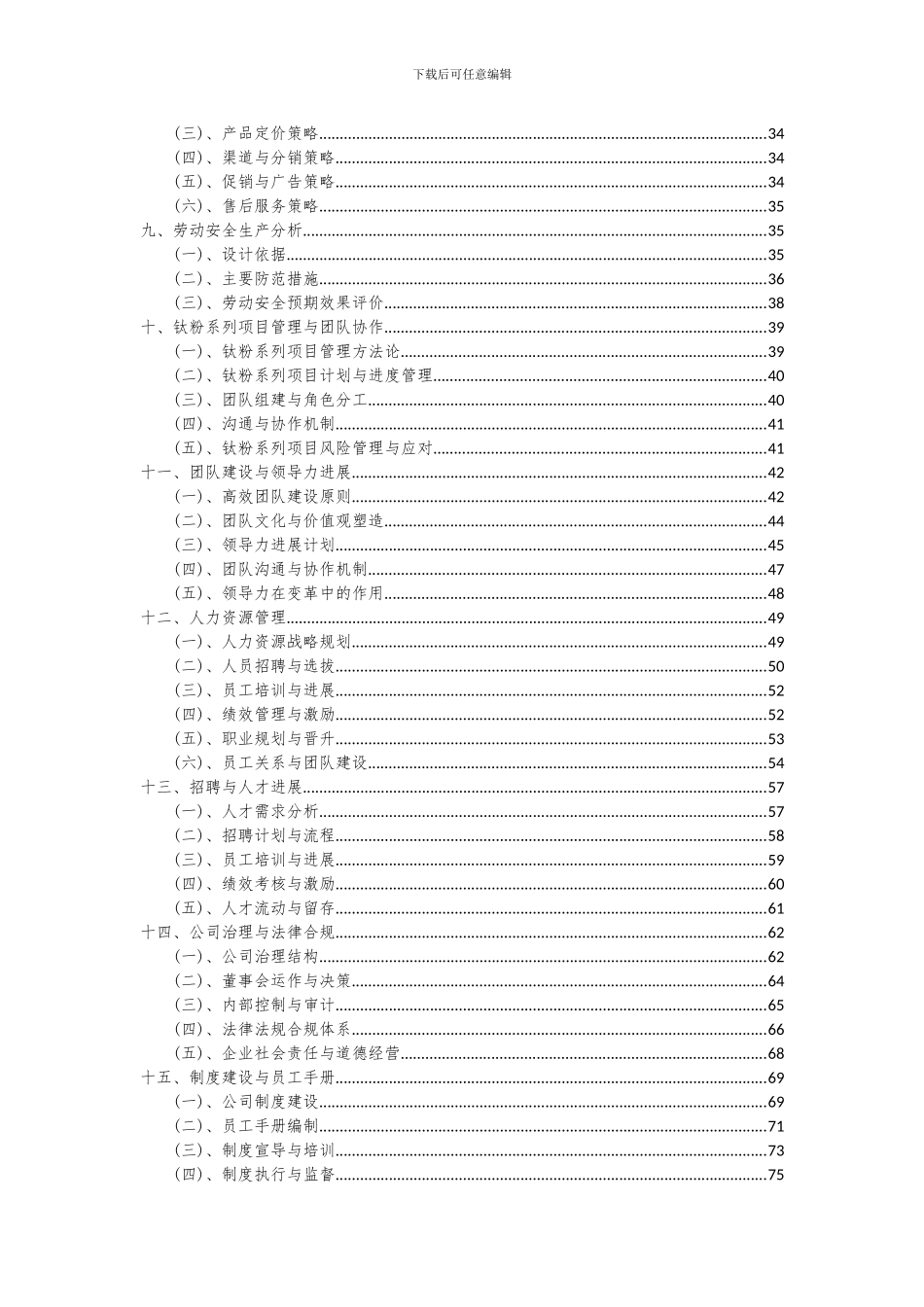 2024年钛粉系列项目投资分析及可行性报告_第3页