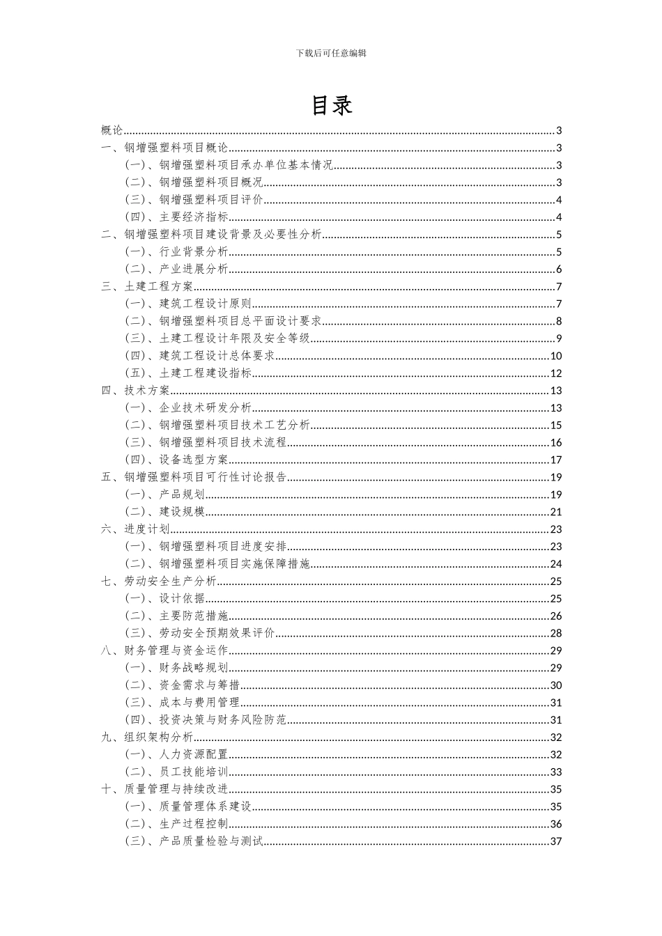 2024年钢增强塑料项目可行性研究报告_第2页