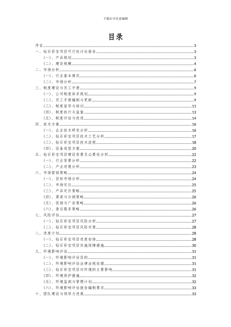 2024年钻石彩宝项目可行性研究报告_第2页