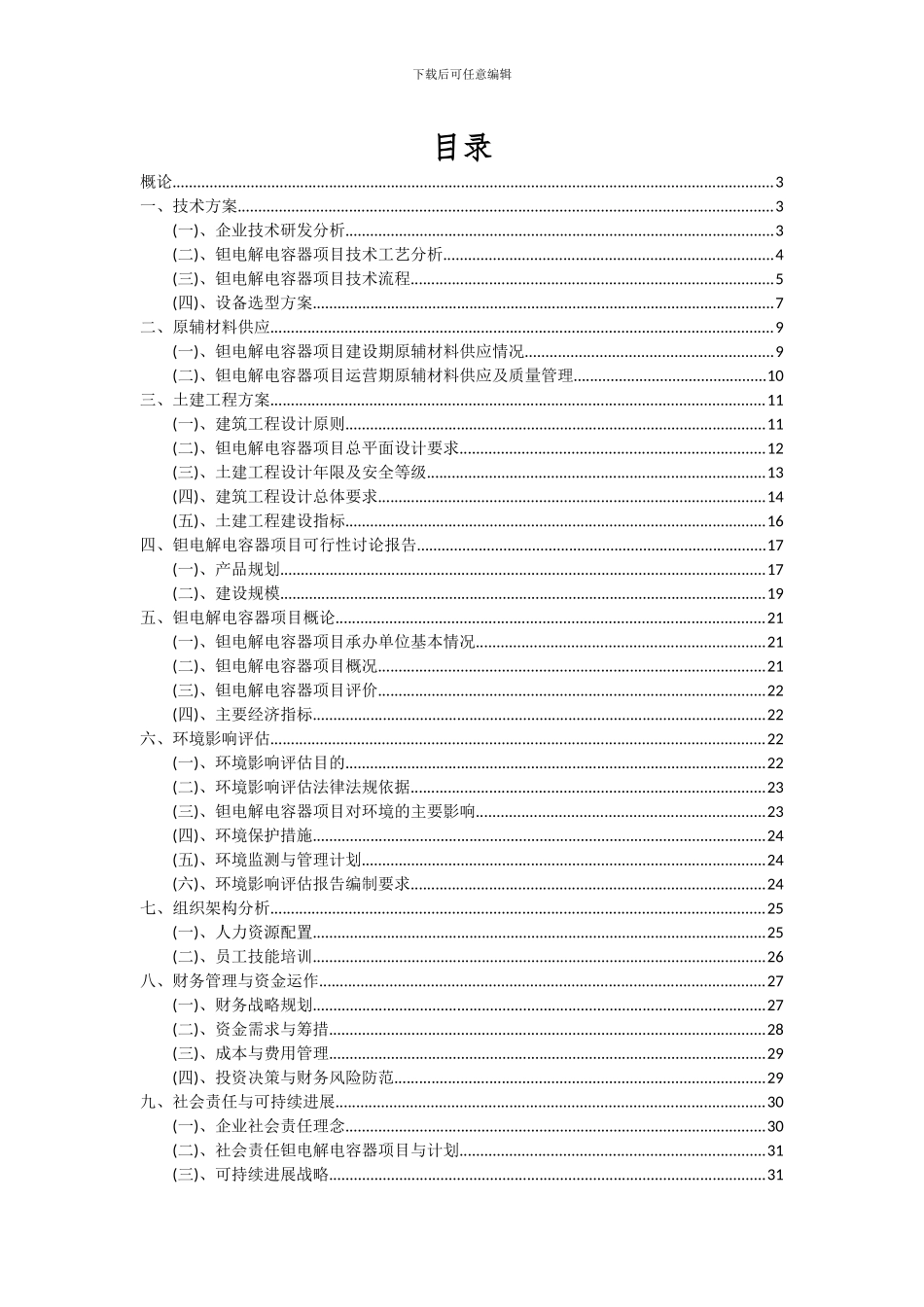 2024年钽电解电容器项目投资分析及可行性报告_第2页