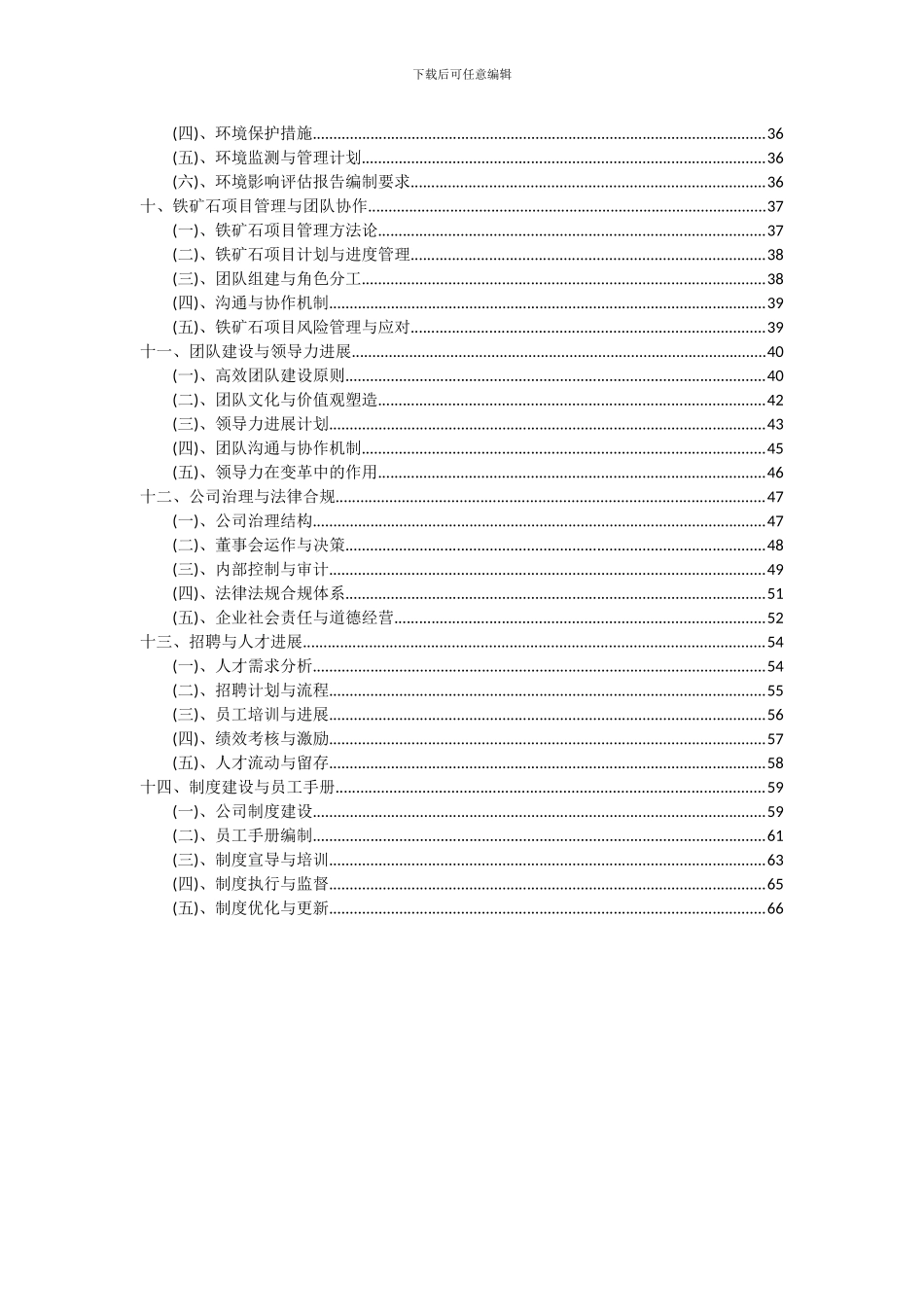 2024年铁矿石项目可行性研究报告_第3页