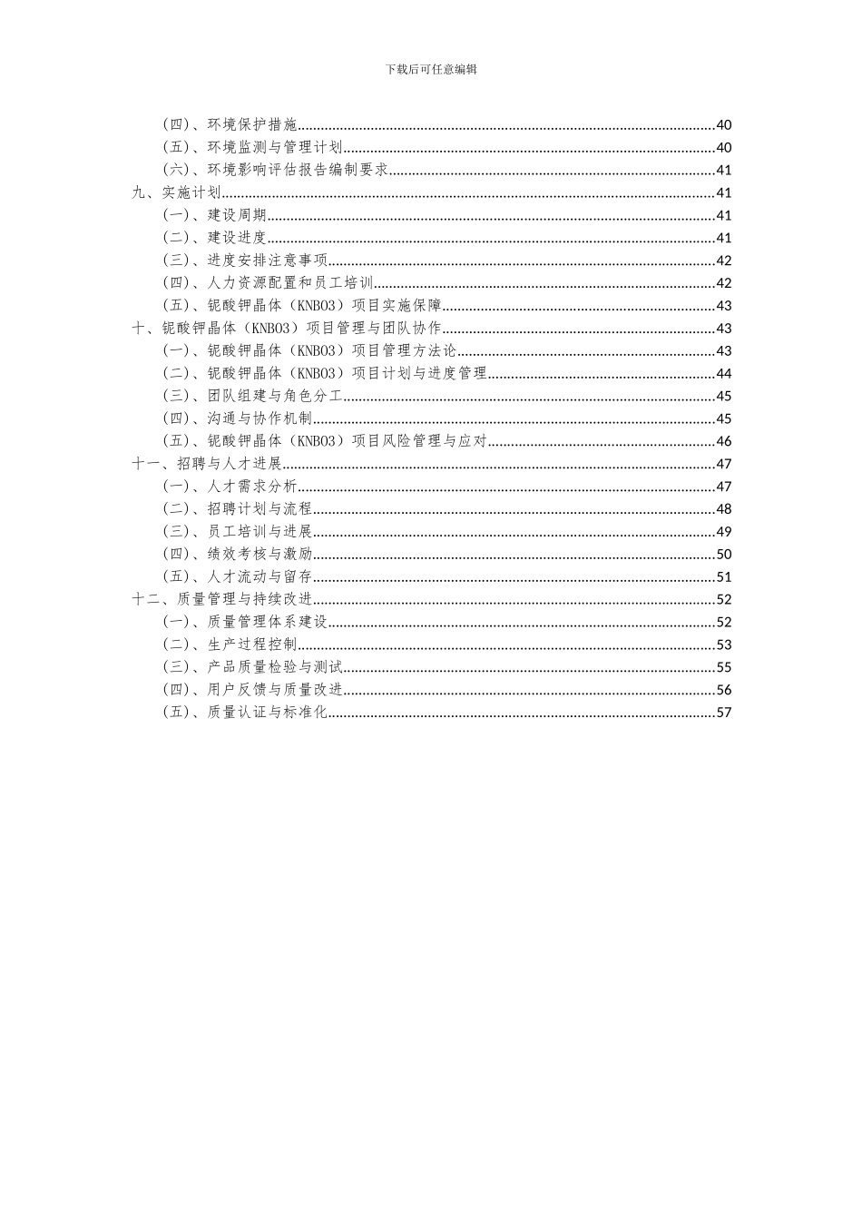 2024年铌酸钾晶体(KNBO3)项目投资分析及可行性报告_第3页