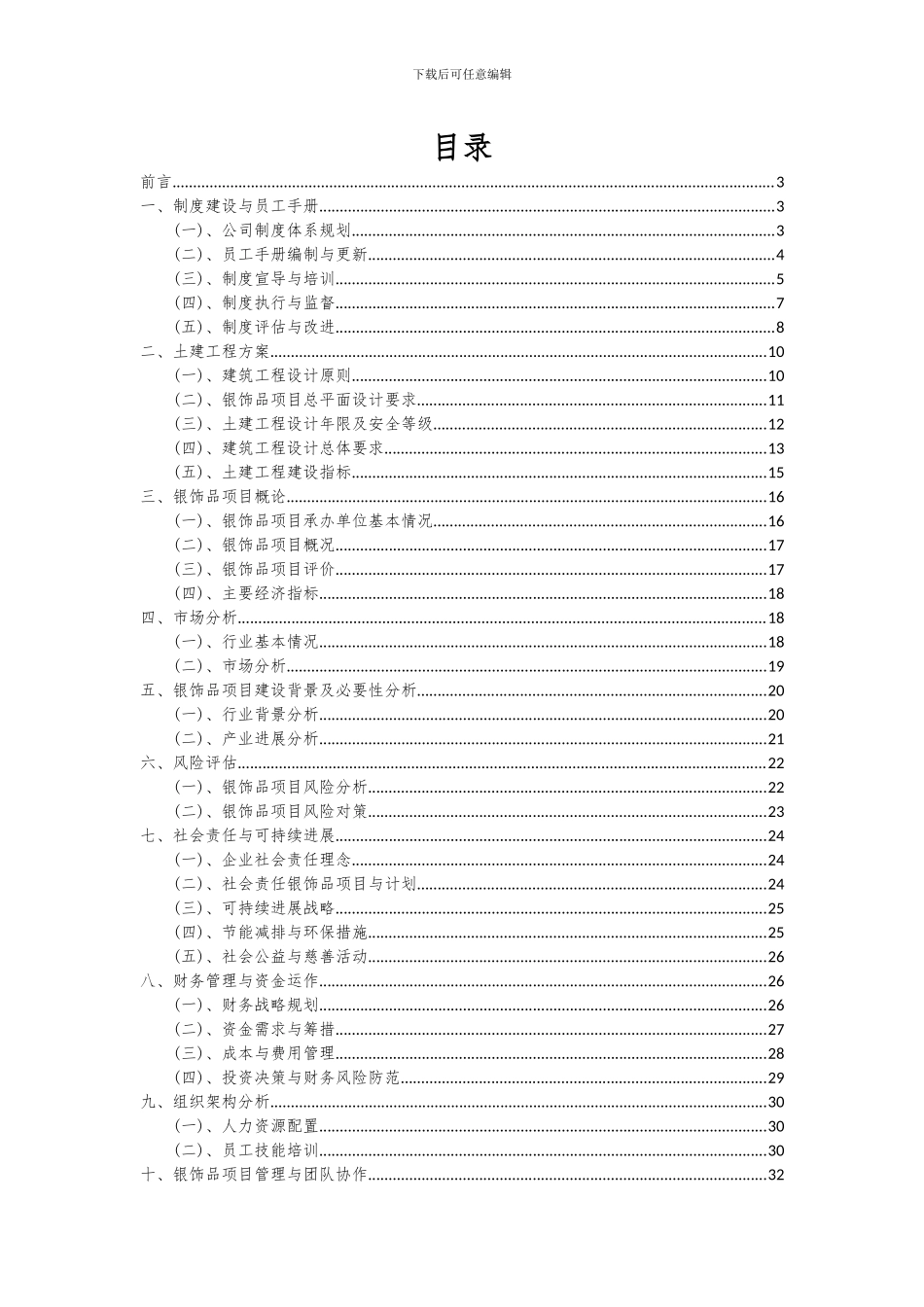 2024年银饰品项目可行性研究报告_第2页