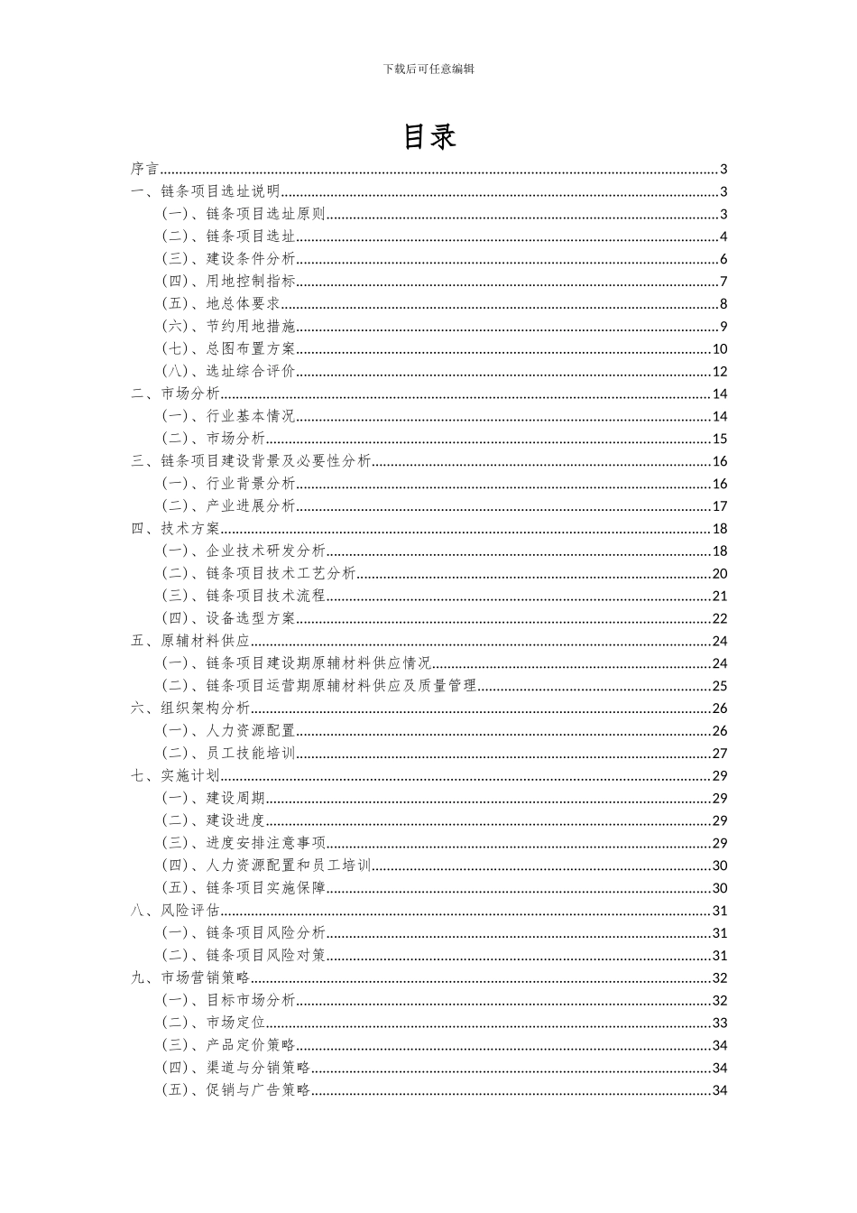 2024年链条项目可行性研究报告_第2页