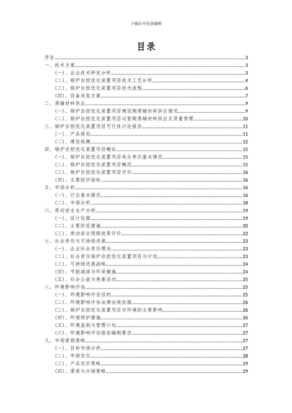 2024年锅炉自控优化装置项目投资分析及可行性报告_第2页