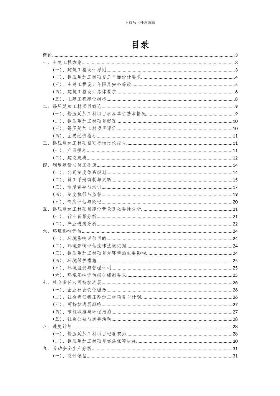 2024年锡压延加工材项目可行性分析报告_第2页