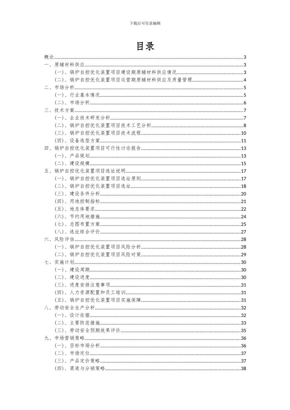 2024年锅炉自控优化装置项目可行性分析报告_第2页