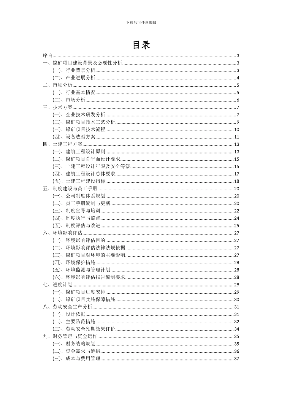 2024年镍矿项目可行性研究报告_第2页