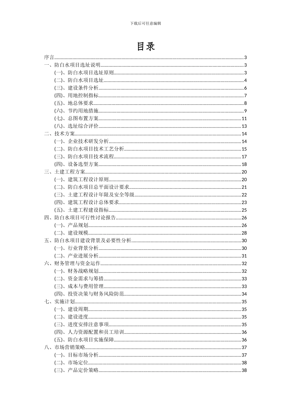 2024年防白水项目深度研究分析报告_第2页