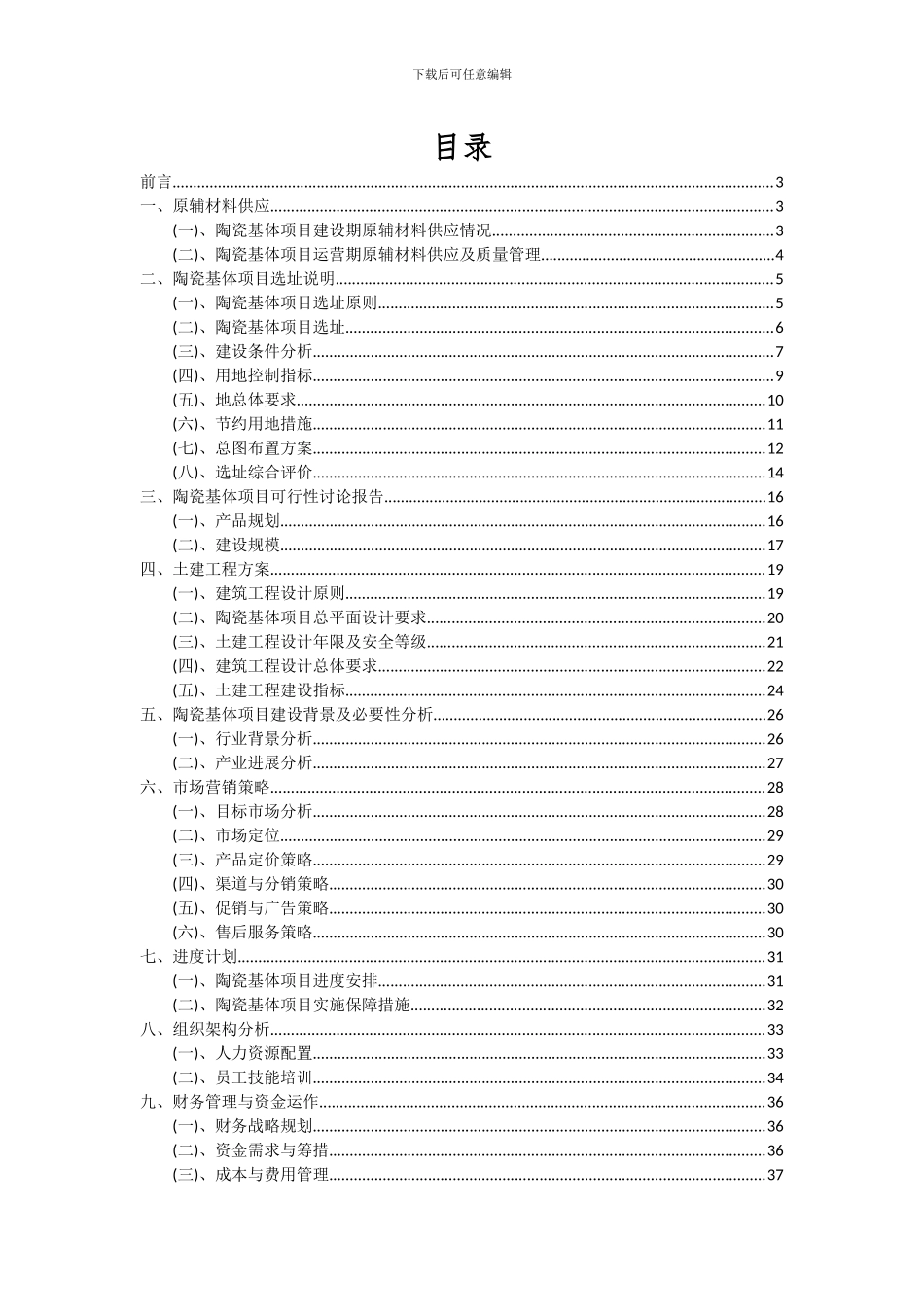 2024年陶瓷基体项目可行性研究报告_第2页
