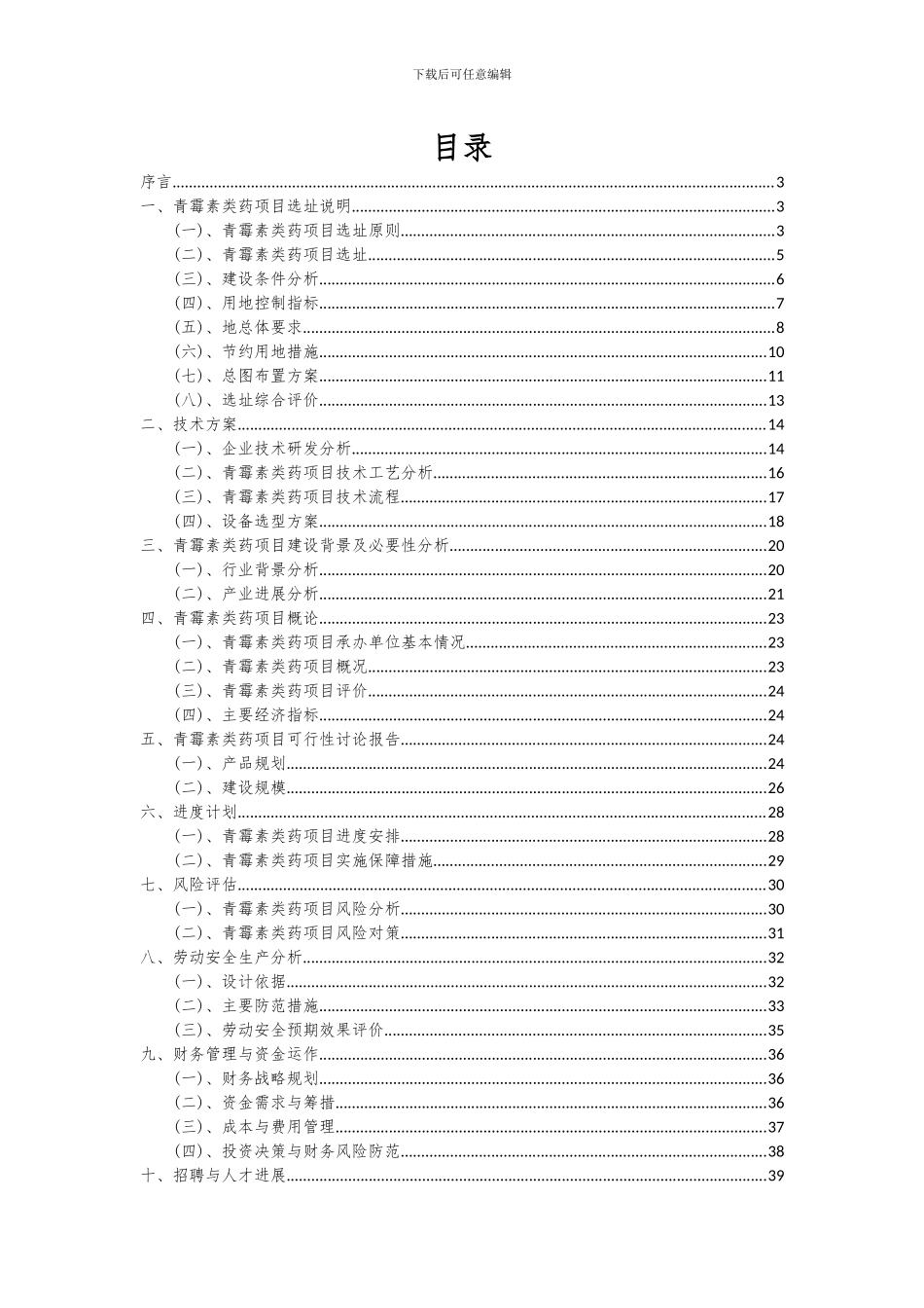 2024年青霉素类药项目可行性分析报告_第2页