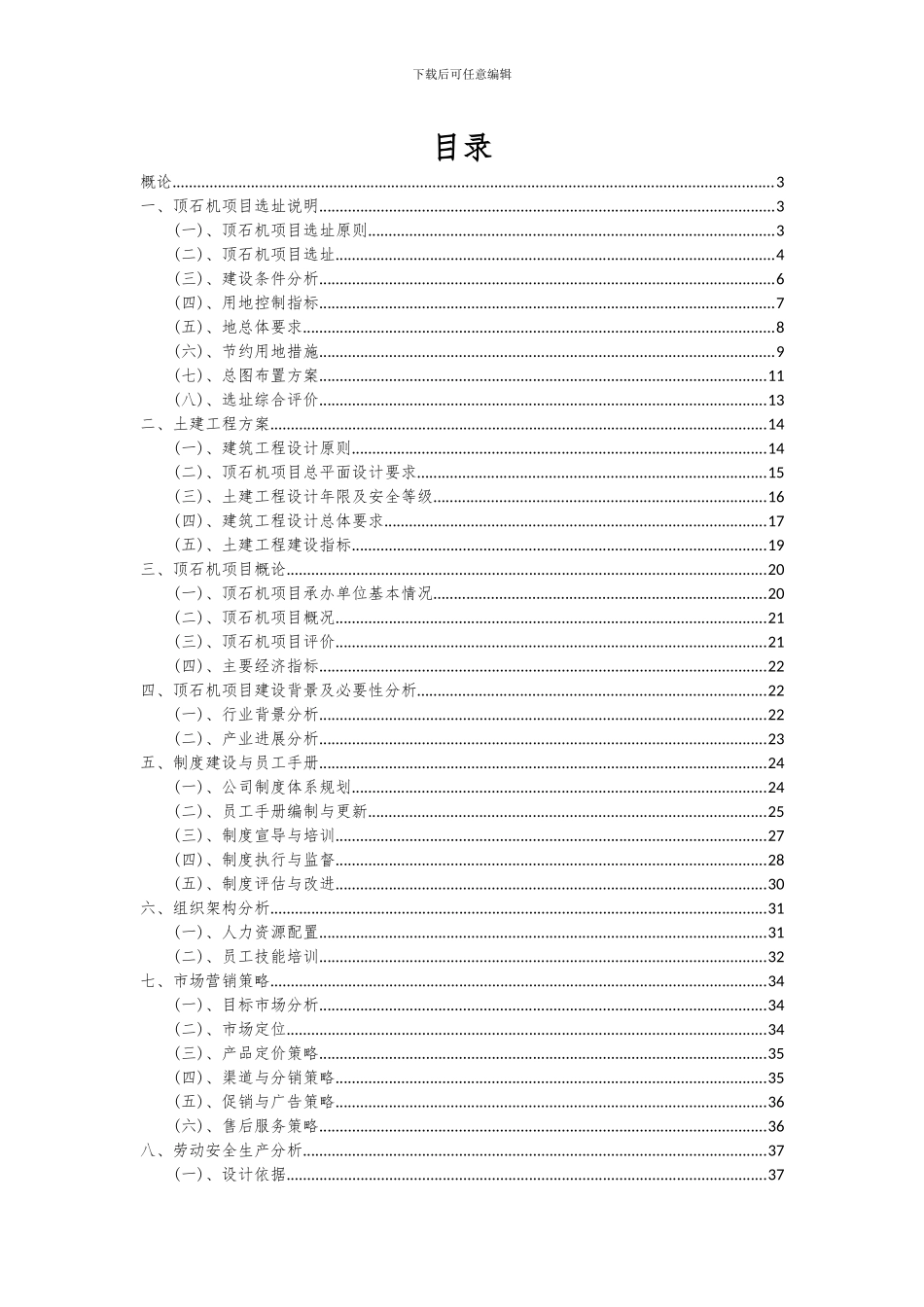 2024年顶石机项目可行性研究报告_第2页