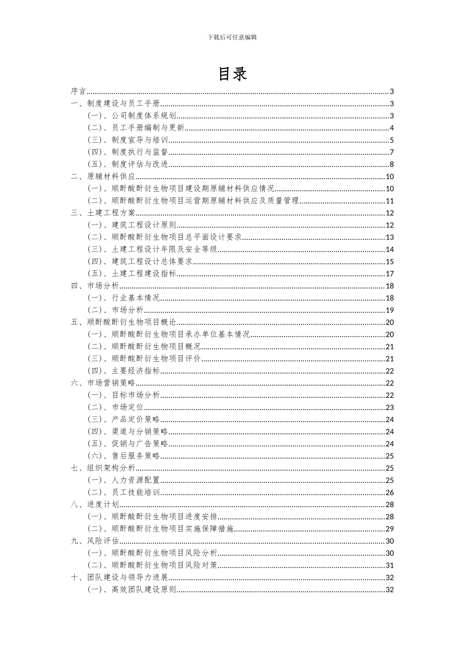2024年顺酐酸酐衍生物项目可行性分析报告_第2页