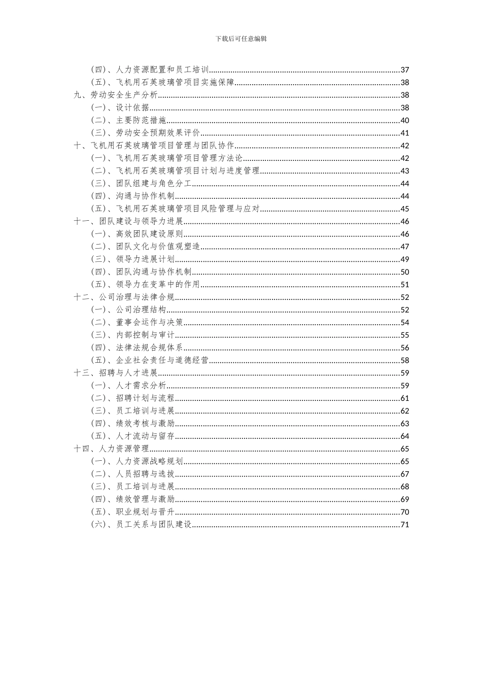 2024年飞机用石英玻璃管项目投资分析及可行性报告_第3页