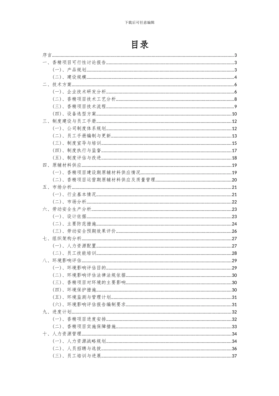 2024年香精项目投资分析及可行性报告_第2页