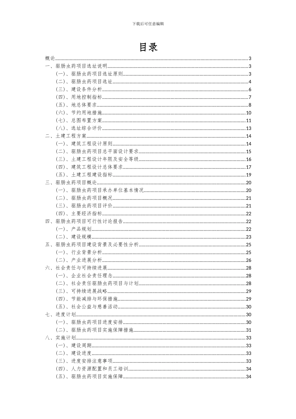 2024年驱肠虫药项目可行性研究报告_第2页
