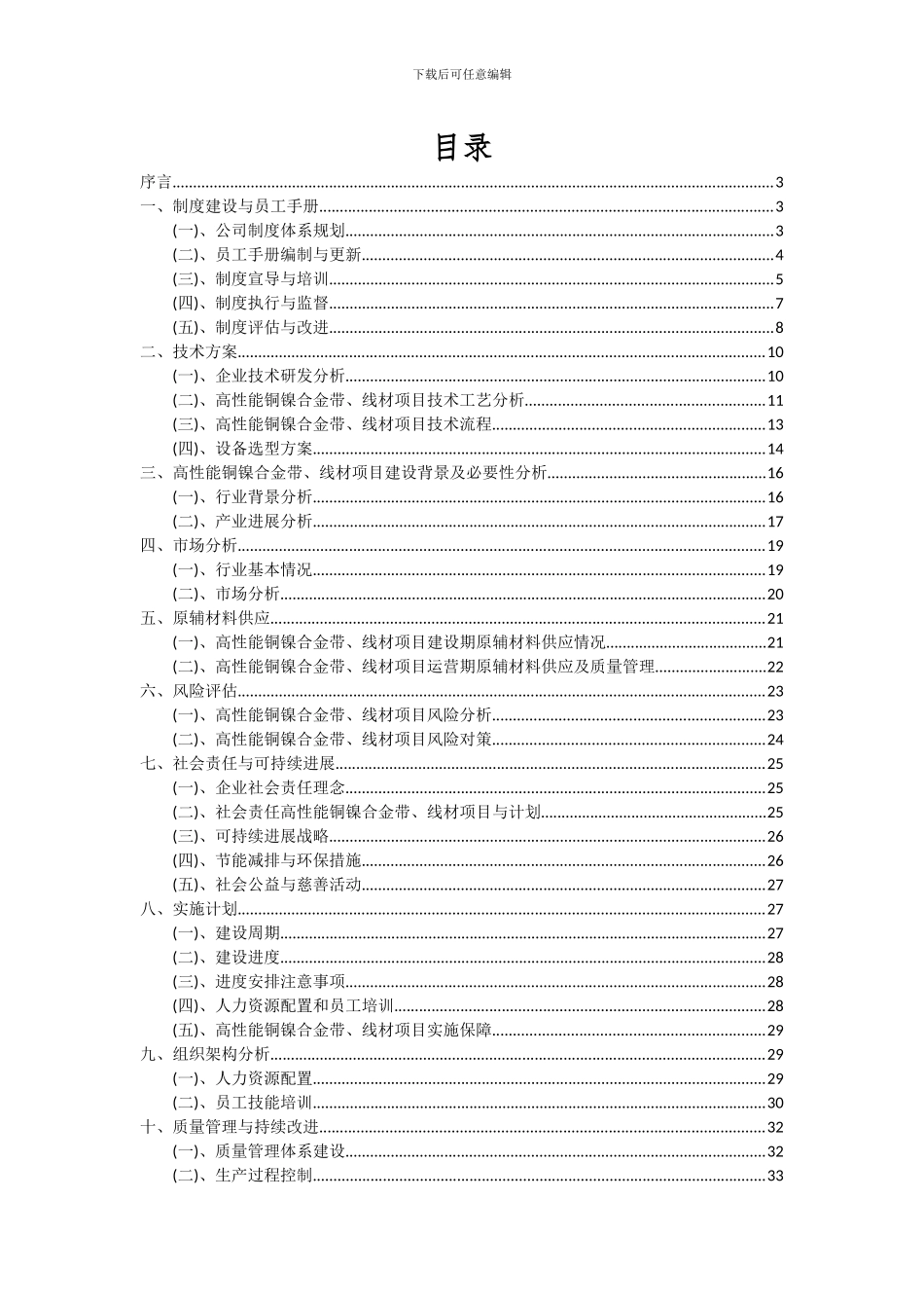 2024年高性能铜镍合金带、线材项目可行性研究报告_第2页