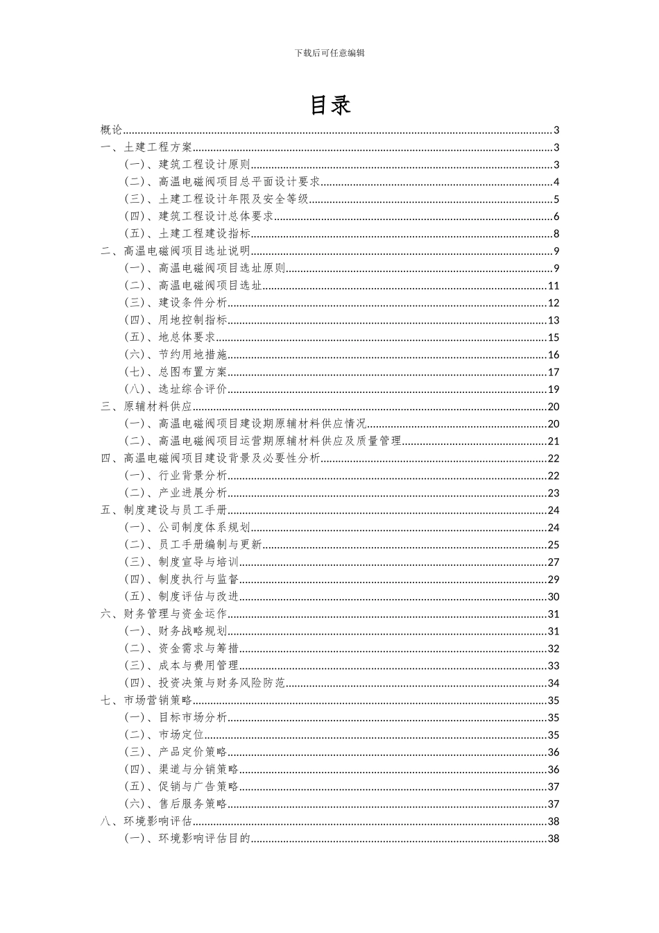 2024年高温电磁阀项目可行性分析报告_第2页