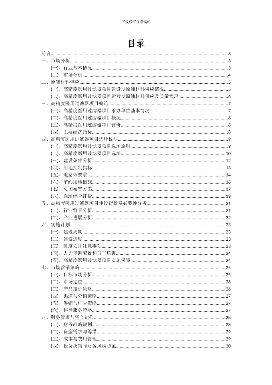 2024年高精度医用过滤器项目可行性研究报告_第2页