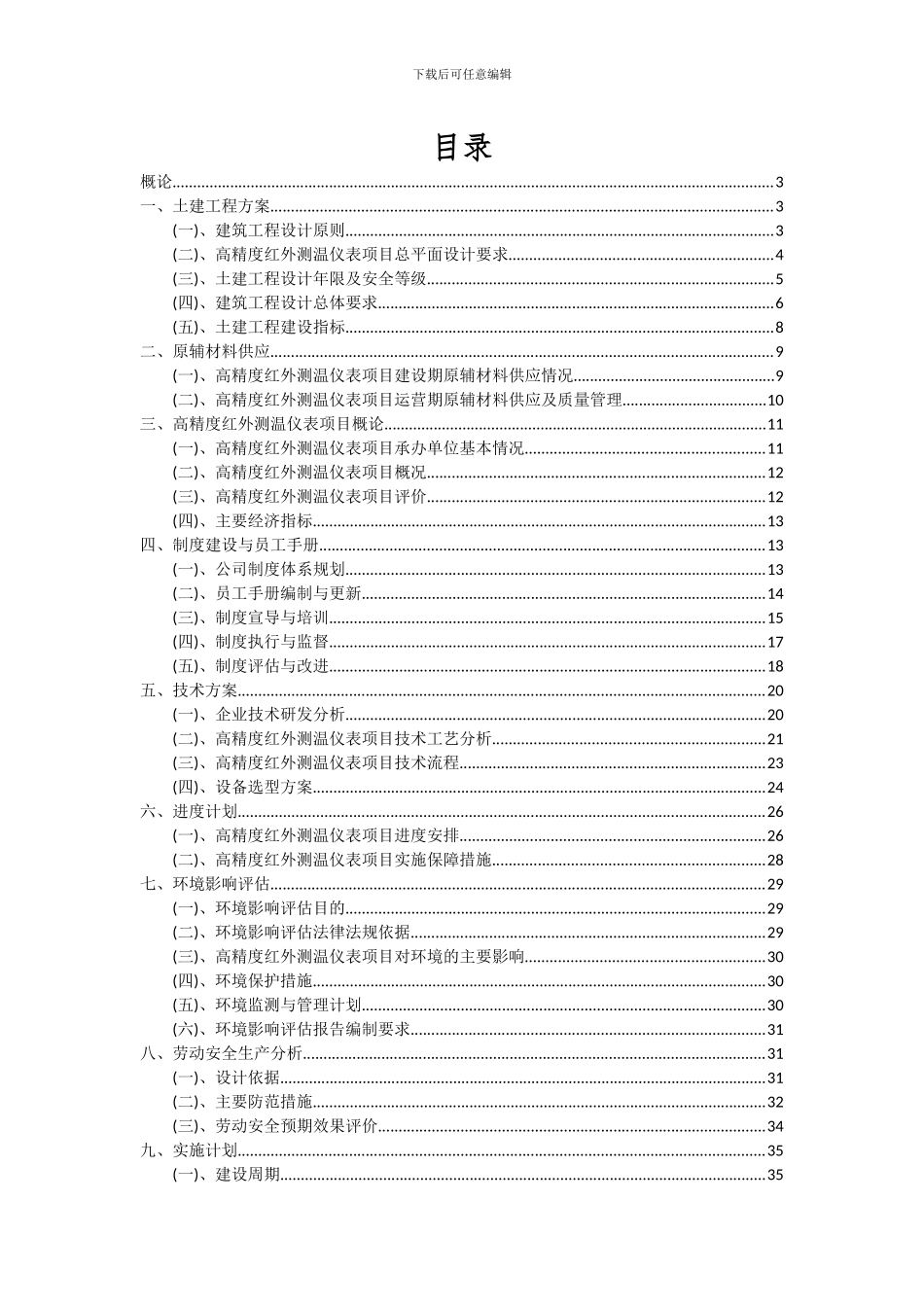 2024年高精度红外测温仪表项目可行性研究报告_第2页