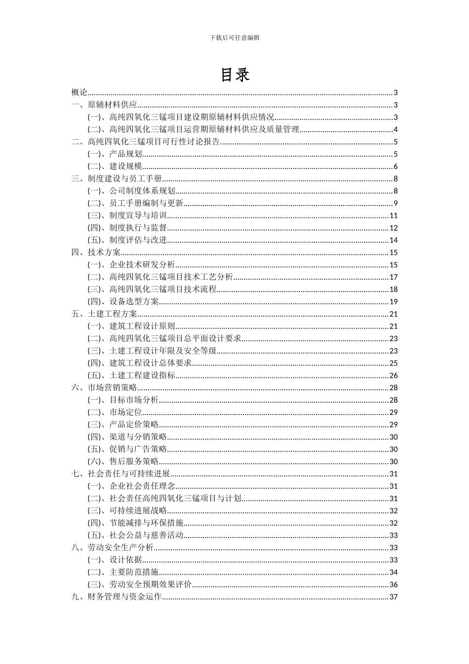 2024年高纯四氧化三锰项目投资分析及可行性报告_第2页