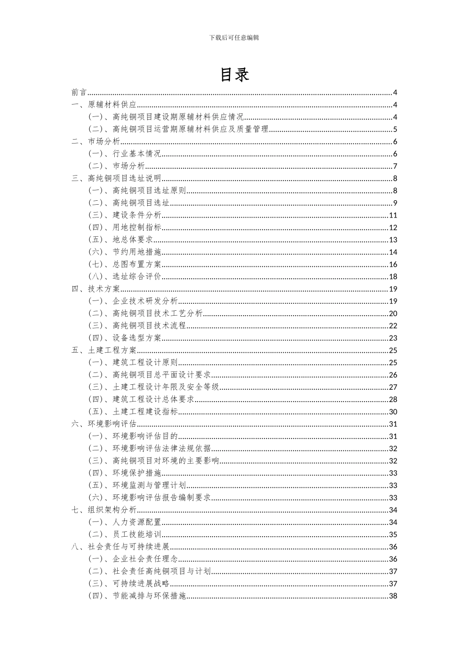 2024年高纯铜项目可行性研究报告_第2页