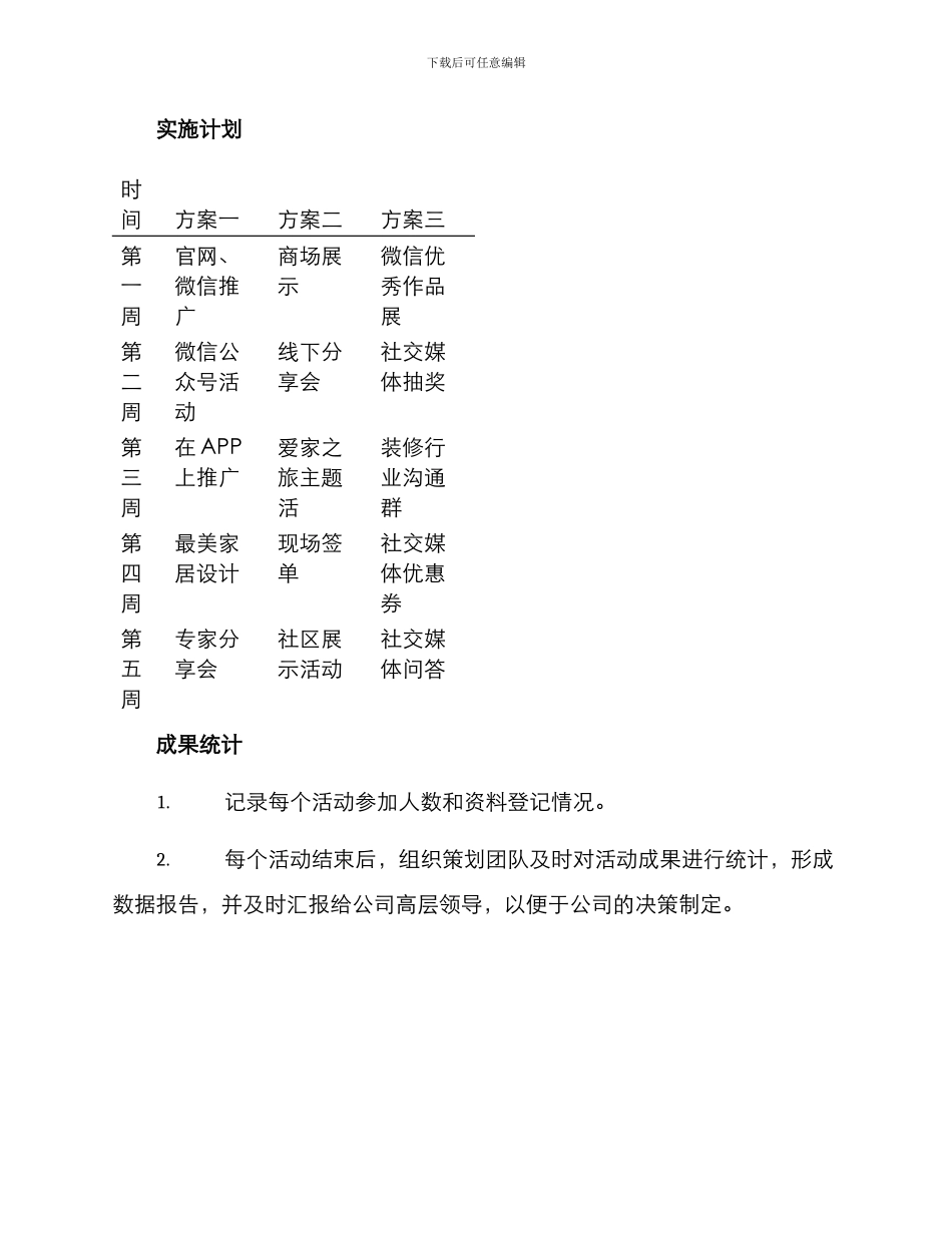 上市装修公司活动方案_第3页