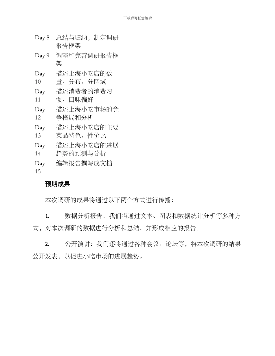 上海小吃调研方案_第3页