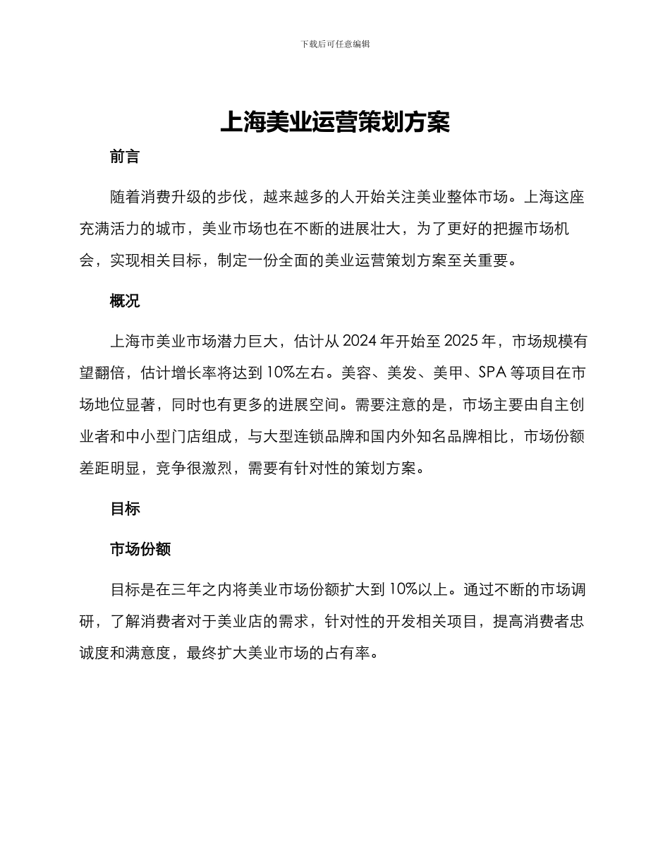 上海美业运营策划方案_第1页