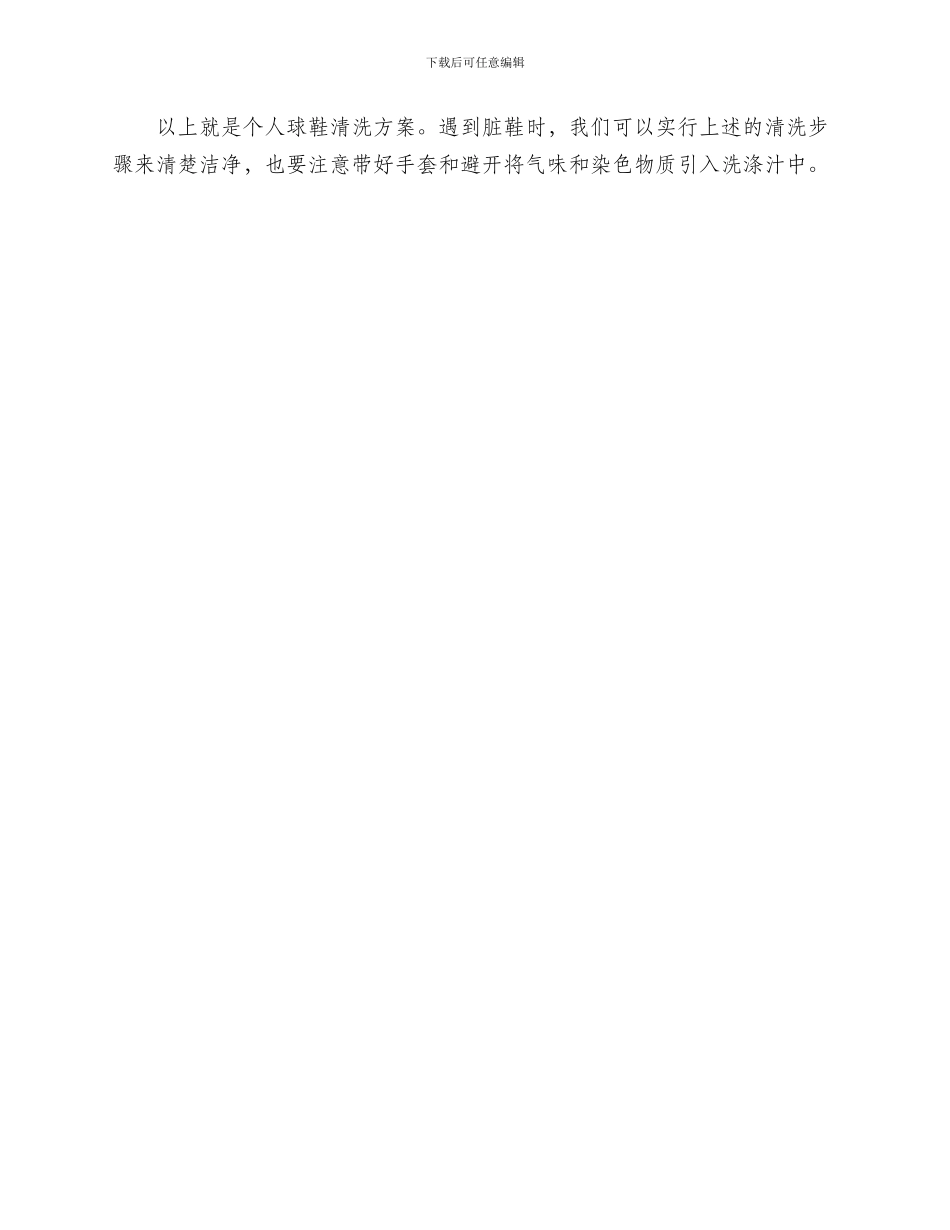 个人球鞋清洗方案_第3页