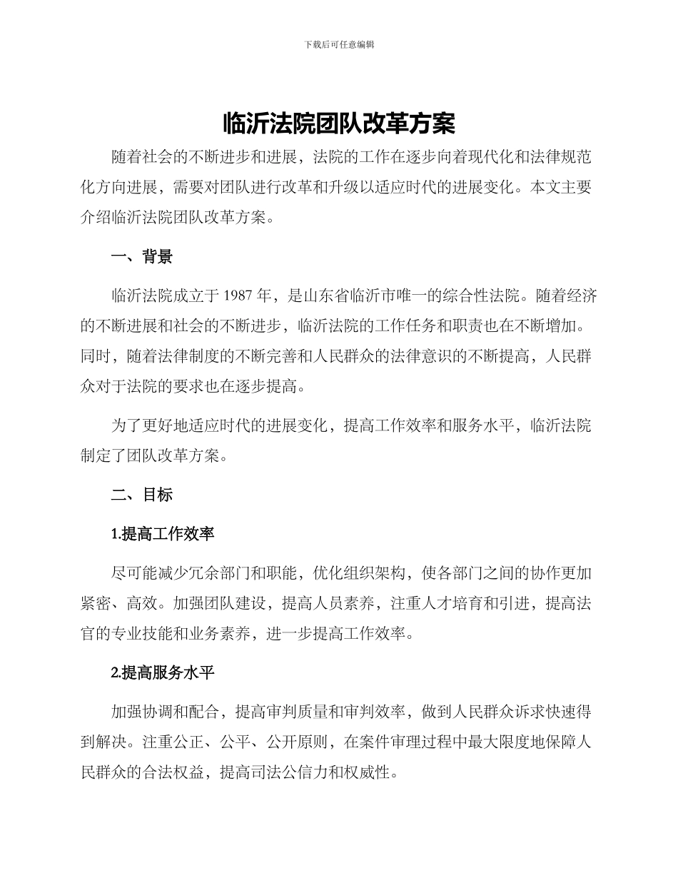 临沂法院团队改革方案_第1页