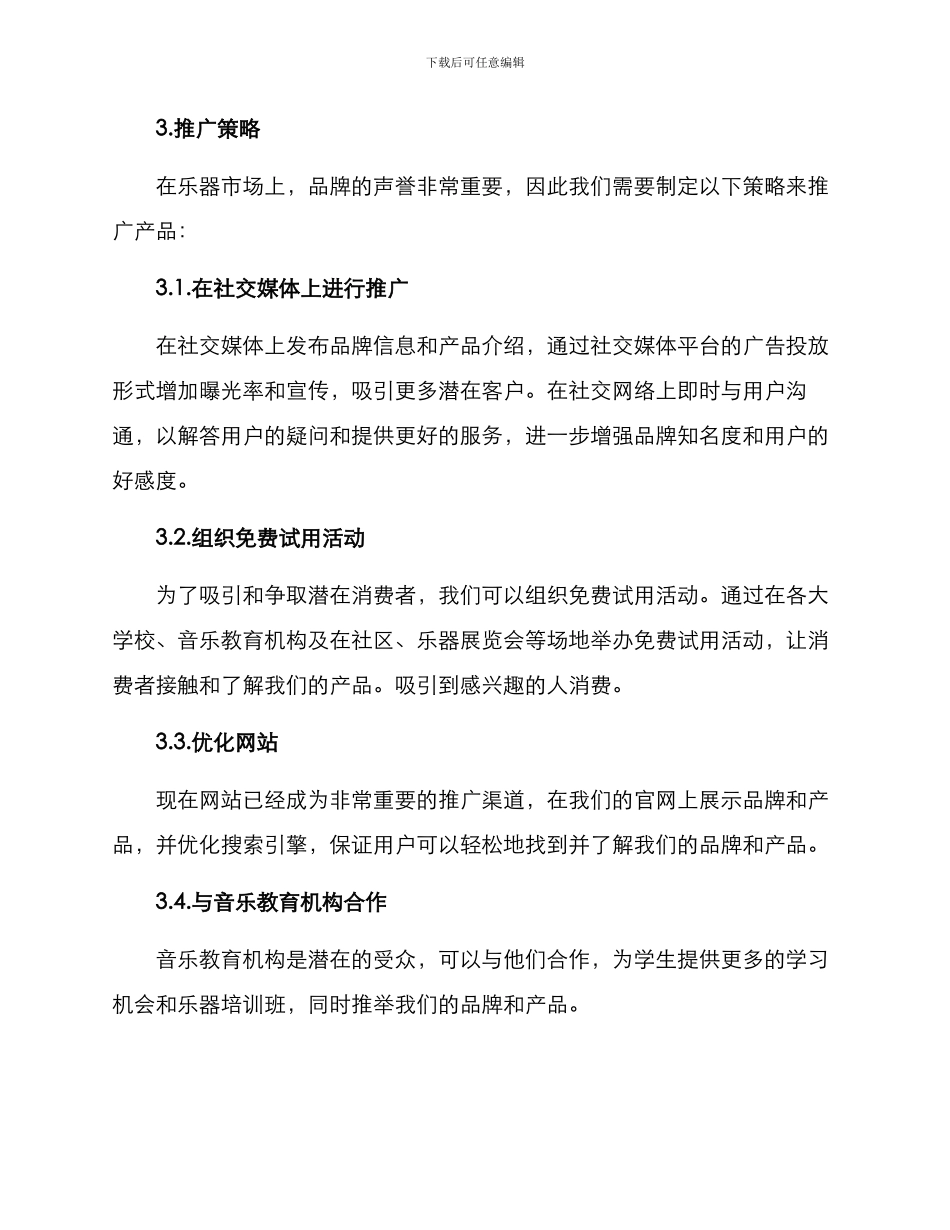 乐器产品推广方案_第2页
