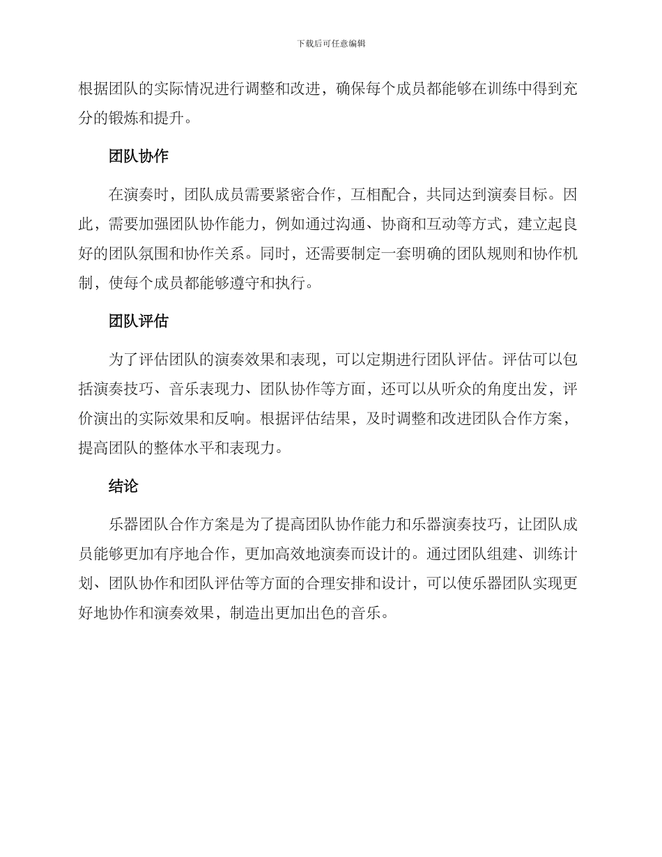 乐器团队合作方案_第2页