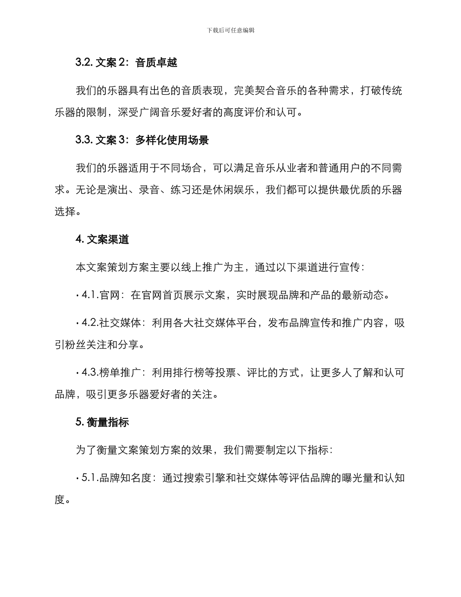 乐器文案策划方案_第2页