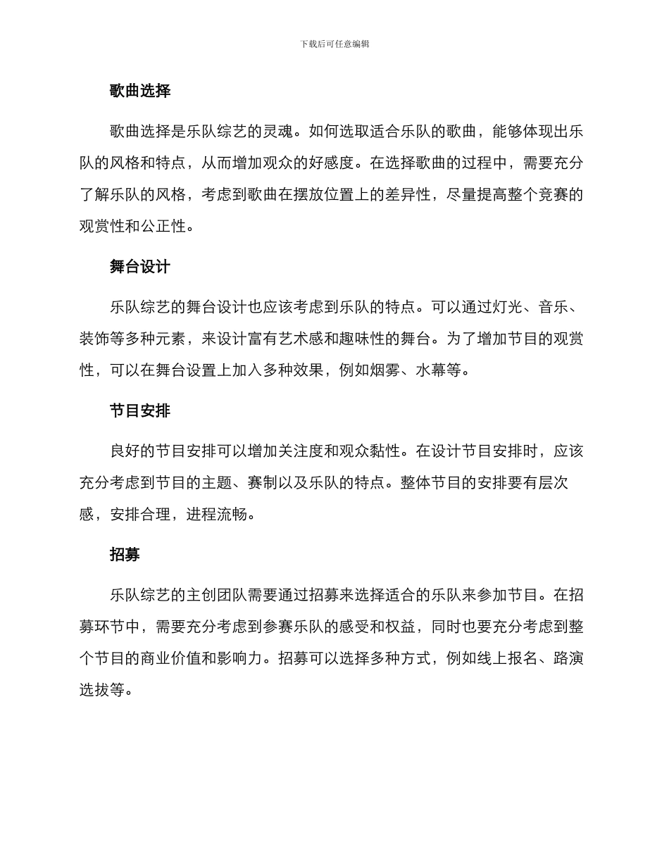 乐队综艺运营方案_第2页