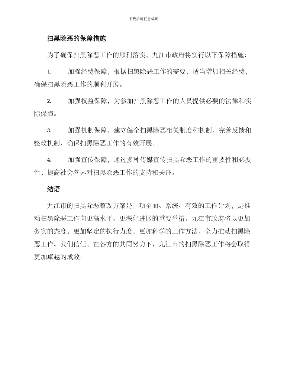 九江扫黑除恶整改方案_第3页